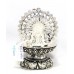 Oil Lamp Diya 925 Sterling Silver Temple Pooja Prayer Peacock W 565